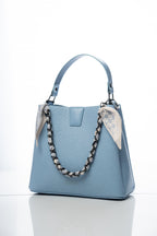 Braided Chain-Detail Tote Bag